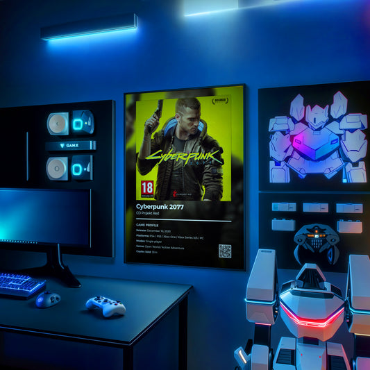Cyberpunk 2077 (Male V) Poster
