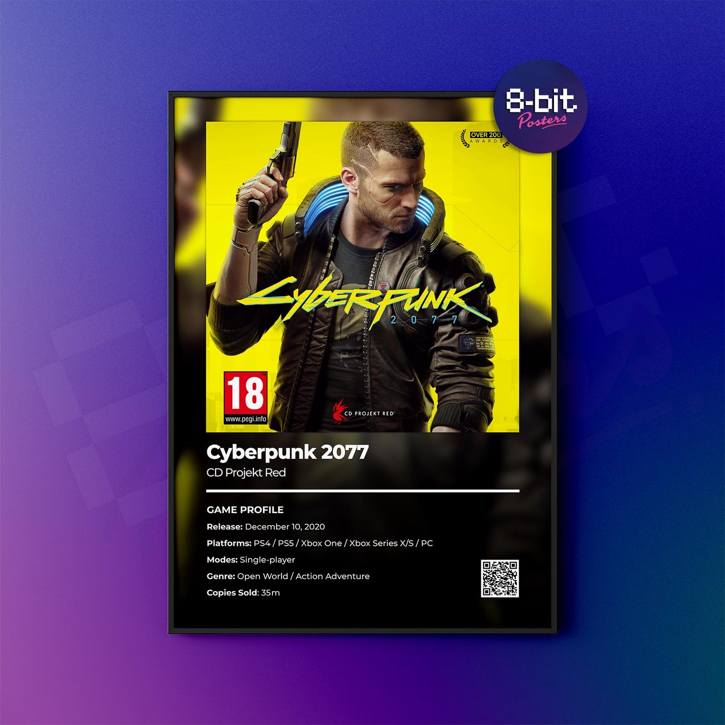 Cyberpunk 2077 (Male V) Poster