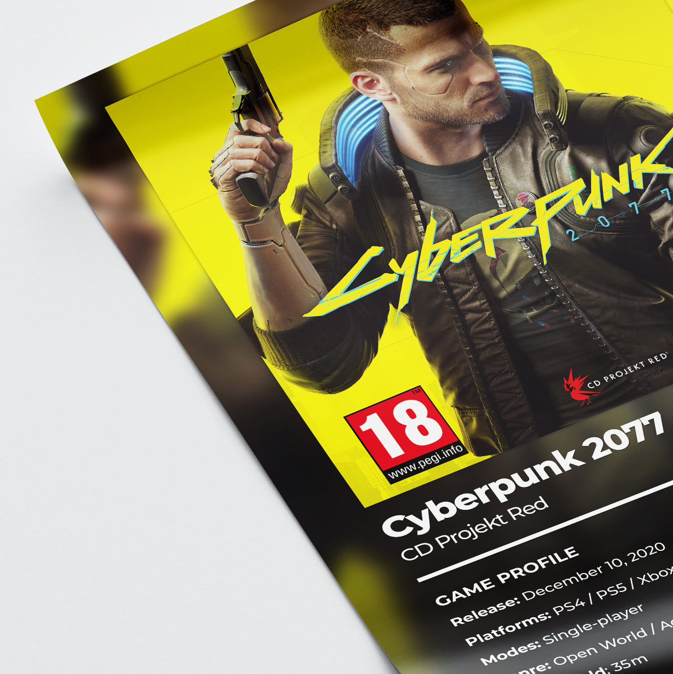 Cyberpunk 2077 (Male V) Poster
