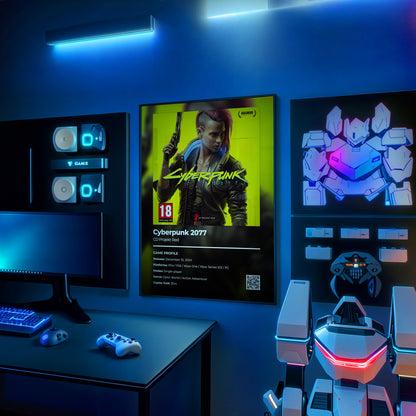 Cyberpunk 2077 (Female V) Poster
