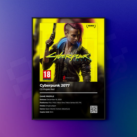 Cyberpunk 2077 (Female V) Poster