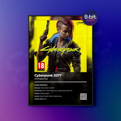Cyberpunk 2077 (Female V) Poster