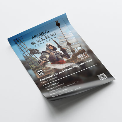 Assassin's Creed Black Flag Resynced Poster