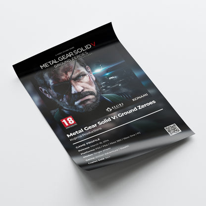 Metal Gear Solid V: Ground Zeroes Poster