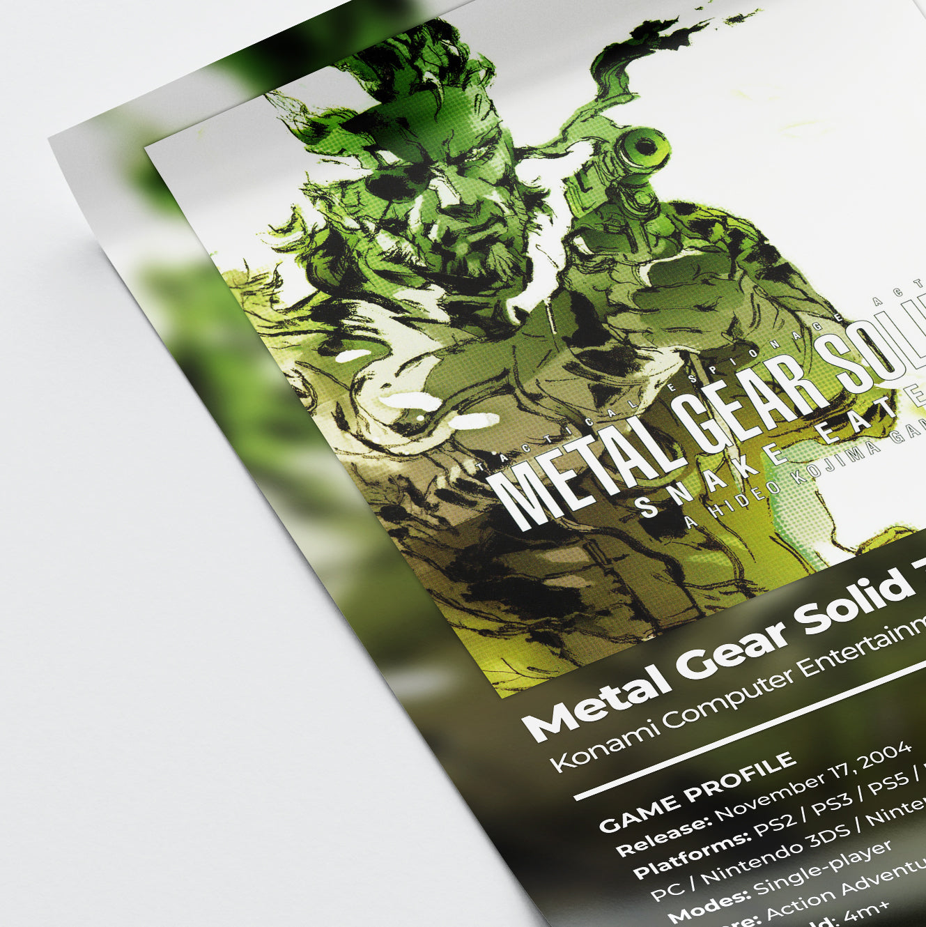 Metal Gear Solid 3: Snake Eater Poster