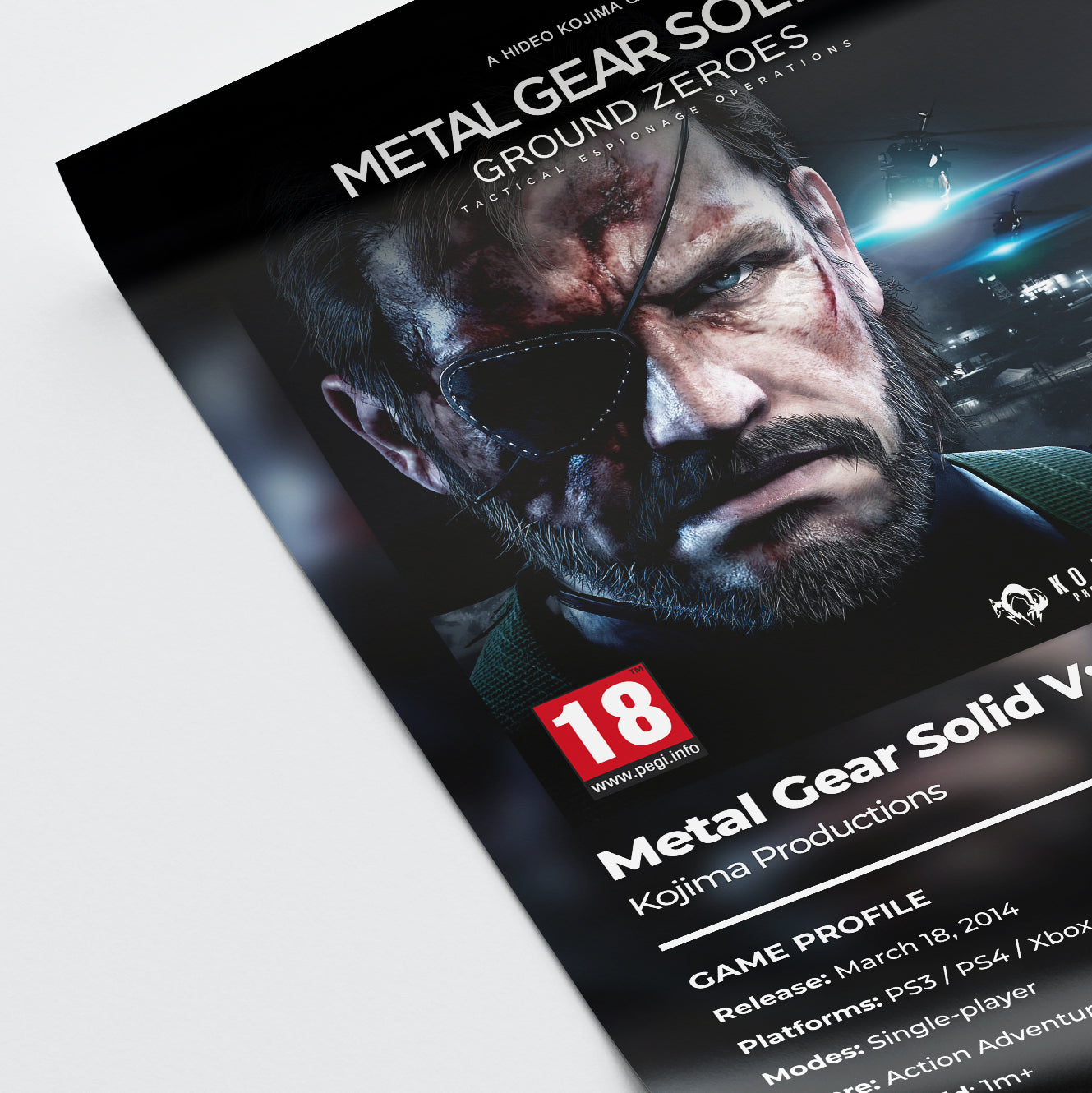 Metal Gear Solid V: Ground Zeroes Poster