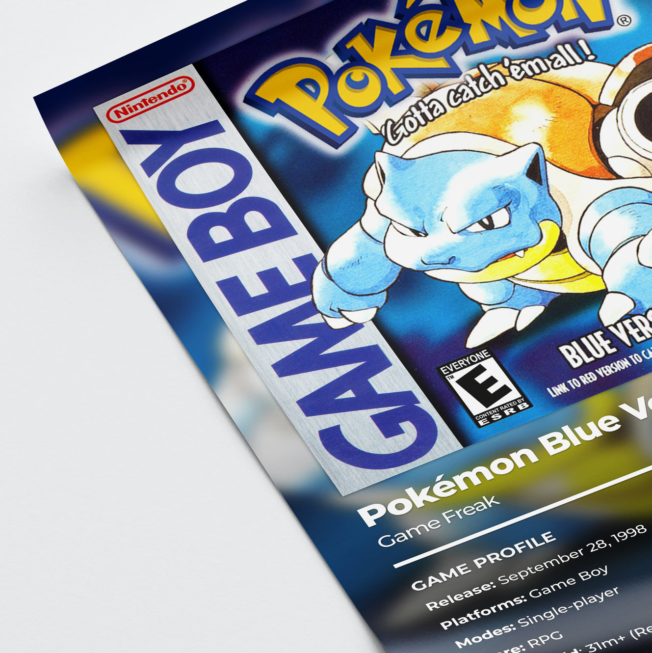 Pokemon 'Blue Version' Poster