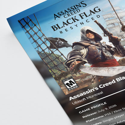 Assassin's Creed Black Flag Resynced Poster