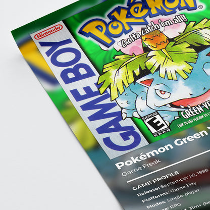 Pokemon 'Green Version' Poster