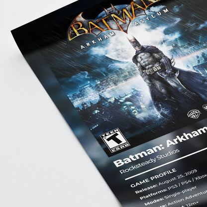 Batman: Arkham Asylum Poster Poster