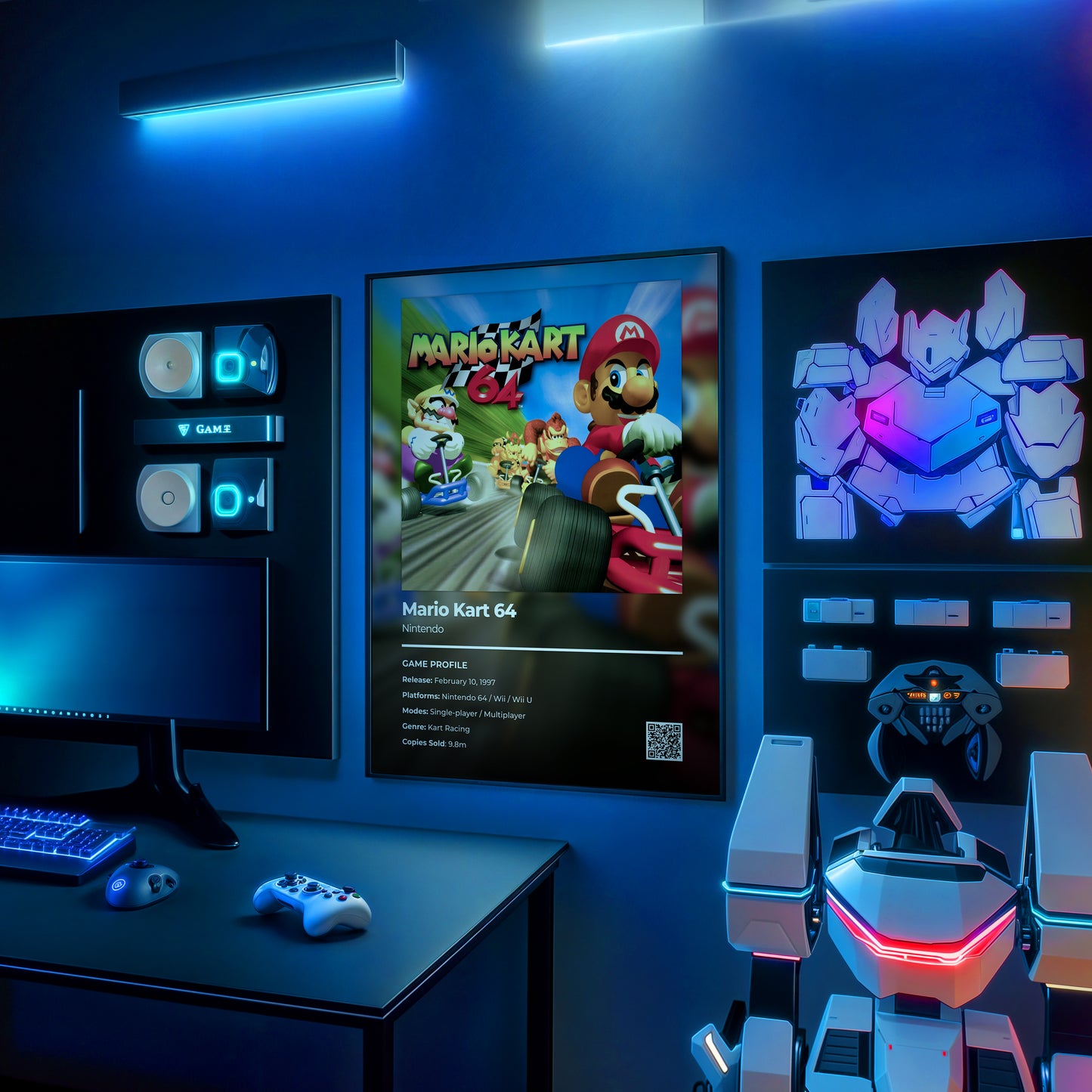 Mario Kart 64 Poster