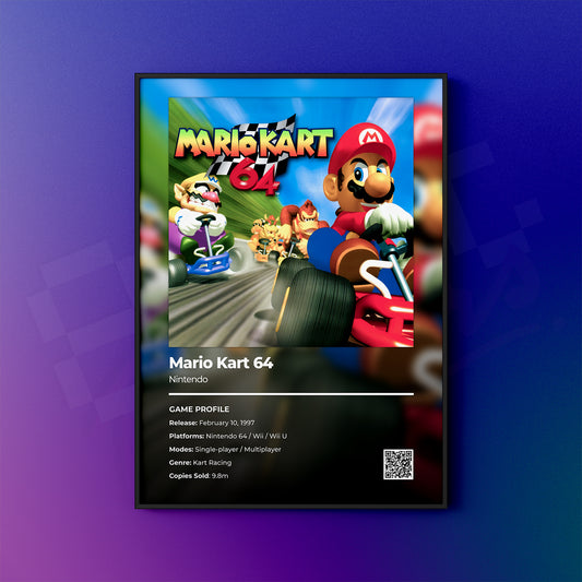 Mario Kart 64 Poster