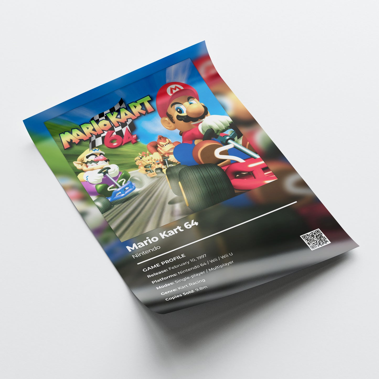 Mario Kart 64 Poster