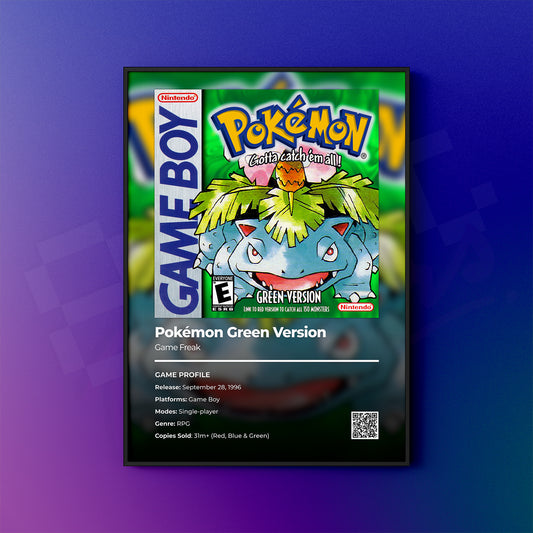 Pokemon 'Green Version' Poster