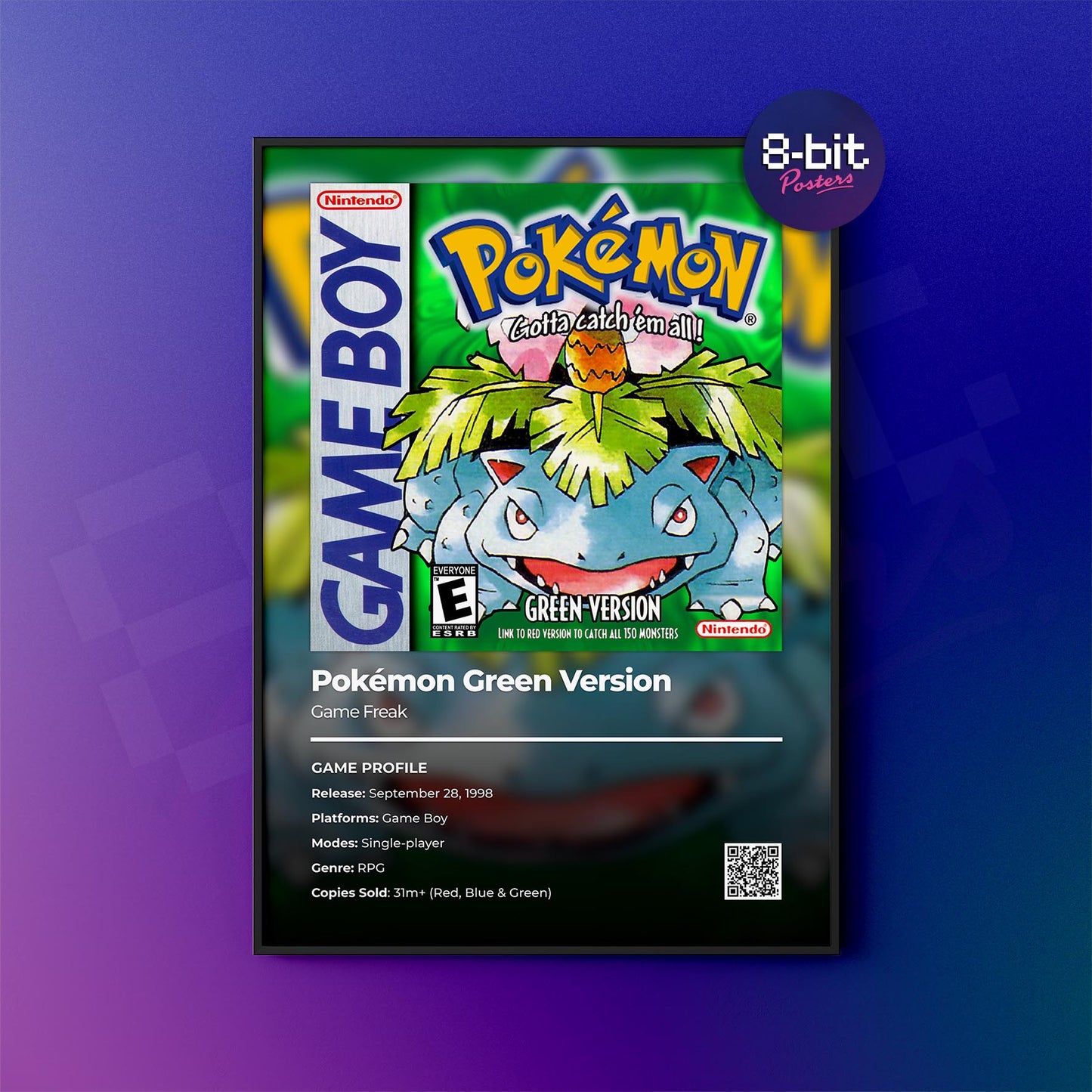 Pokemon 'Green Version' Poster