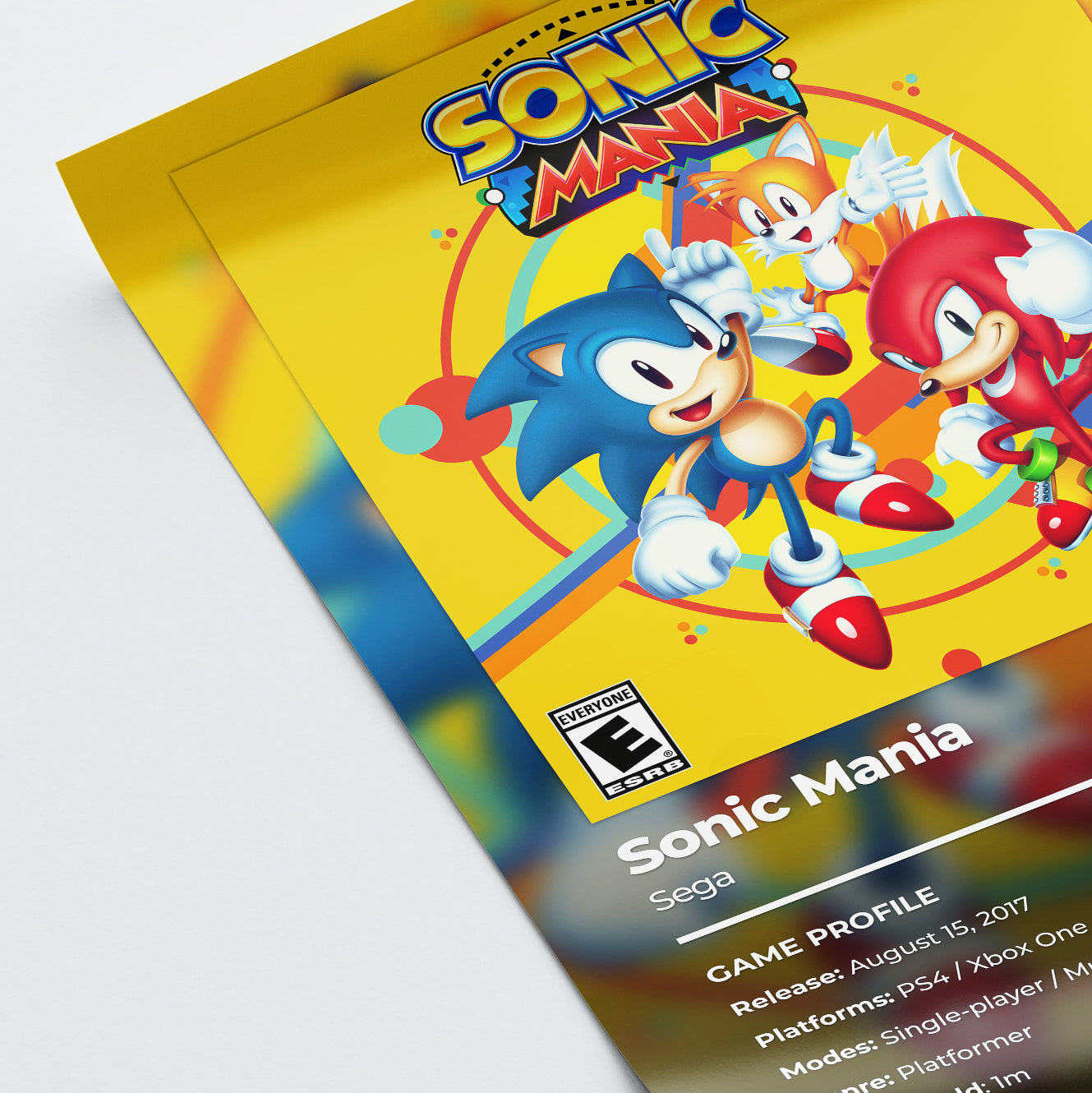 Sonic Mania Poster