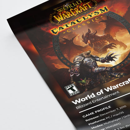 World of Warcraft: Cataclysm Poster